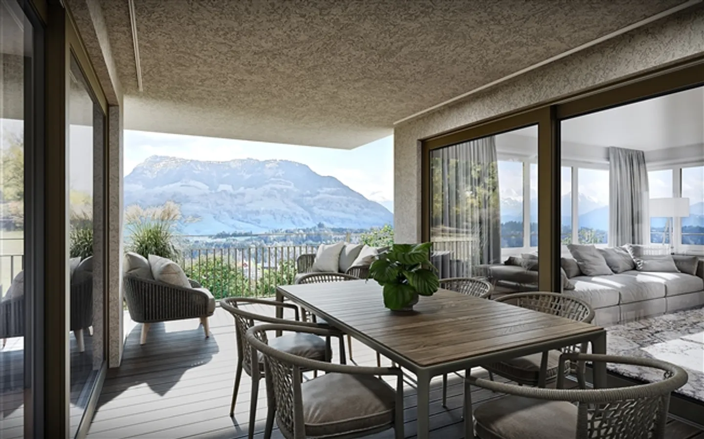 Esclusivo attico di 4,5 stanze a Udligenswil con vista sulle Alpi - Foto 3 di 13