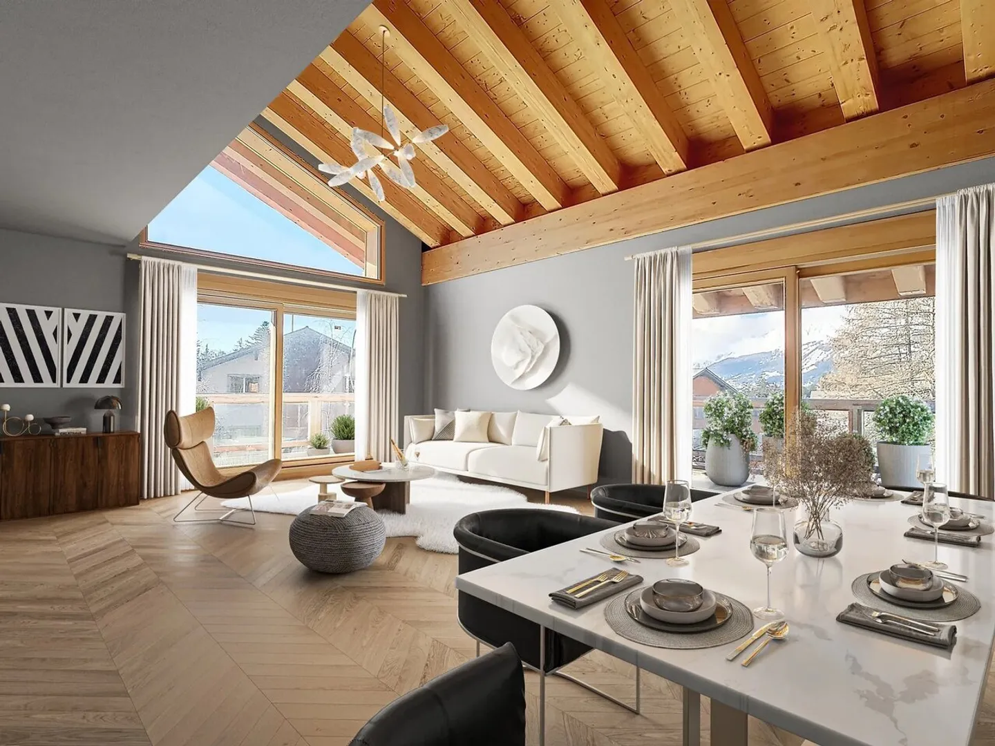Duplex prestigioso nel cuore di Crans-Montana - Foto 1 di 4
