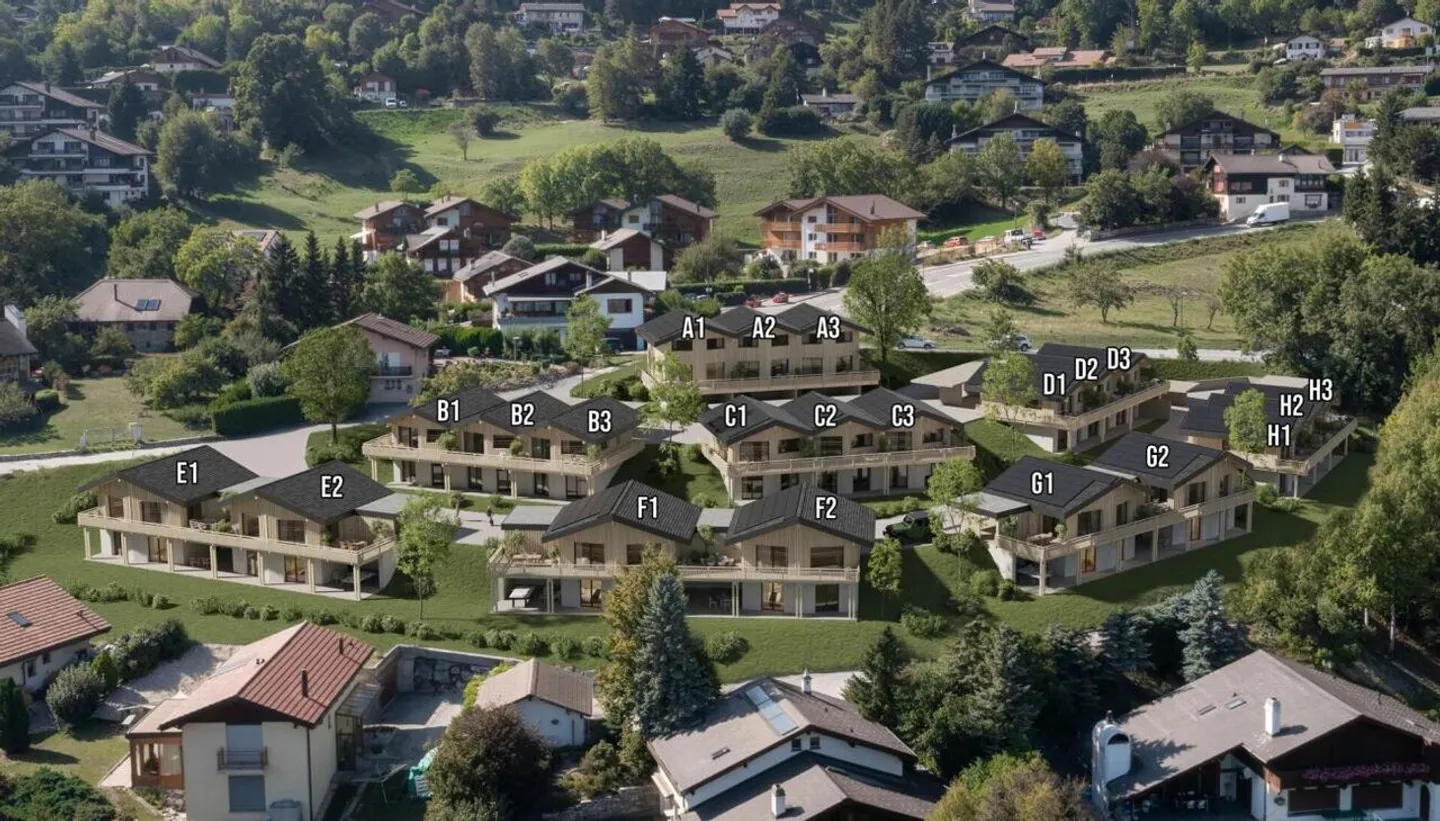 Zeitgenössische Chalets in Mollens Promotion Les Martelles - Foto 7 von 8