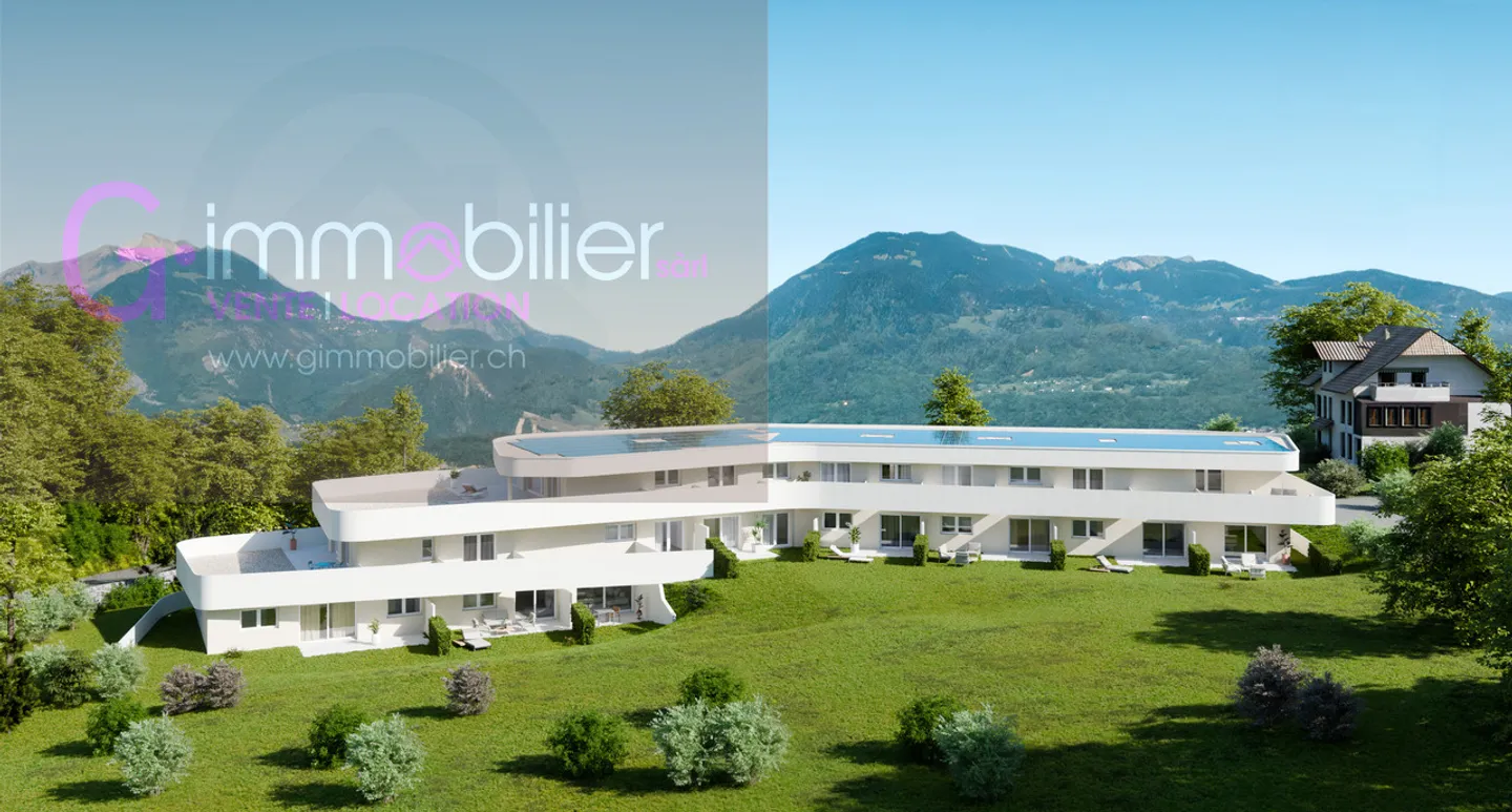 Projet unique sur les hauteurs de Monthey, dans un quartier de villas - Photo 4 sur 12