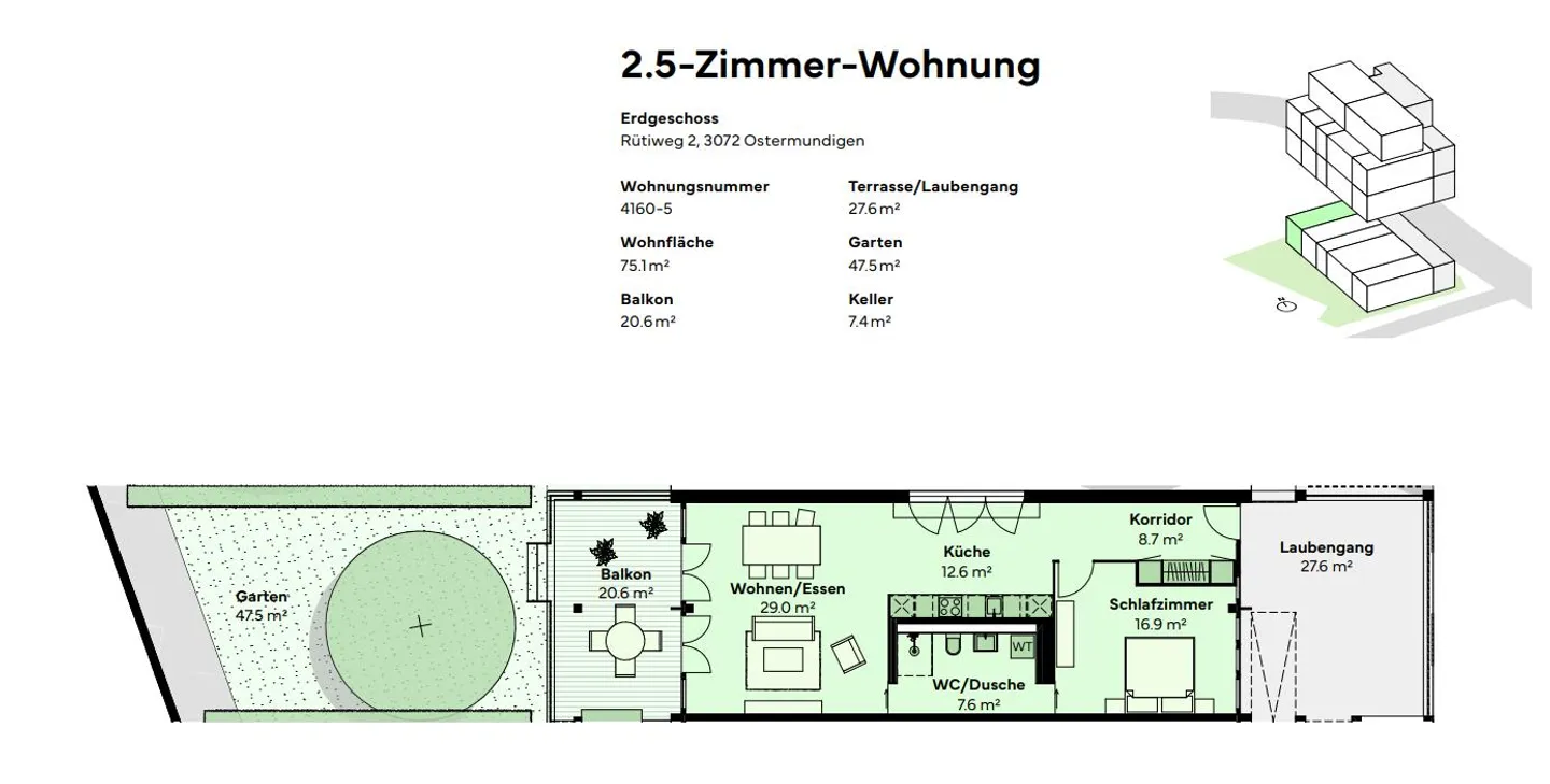 Appartamento 2.5 stanze Nuova costruzione - Foto 14 di 14