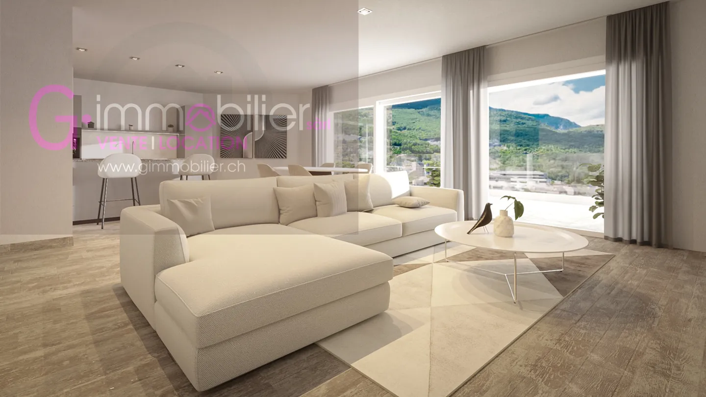 For sale in Monthey, 4.5 rooms with 121m2 on the 3rd floor - Photo 1 of 12