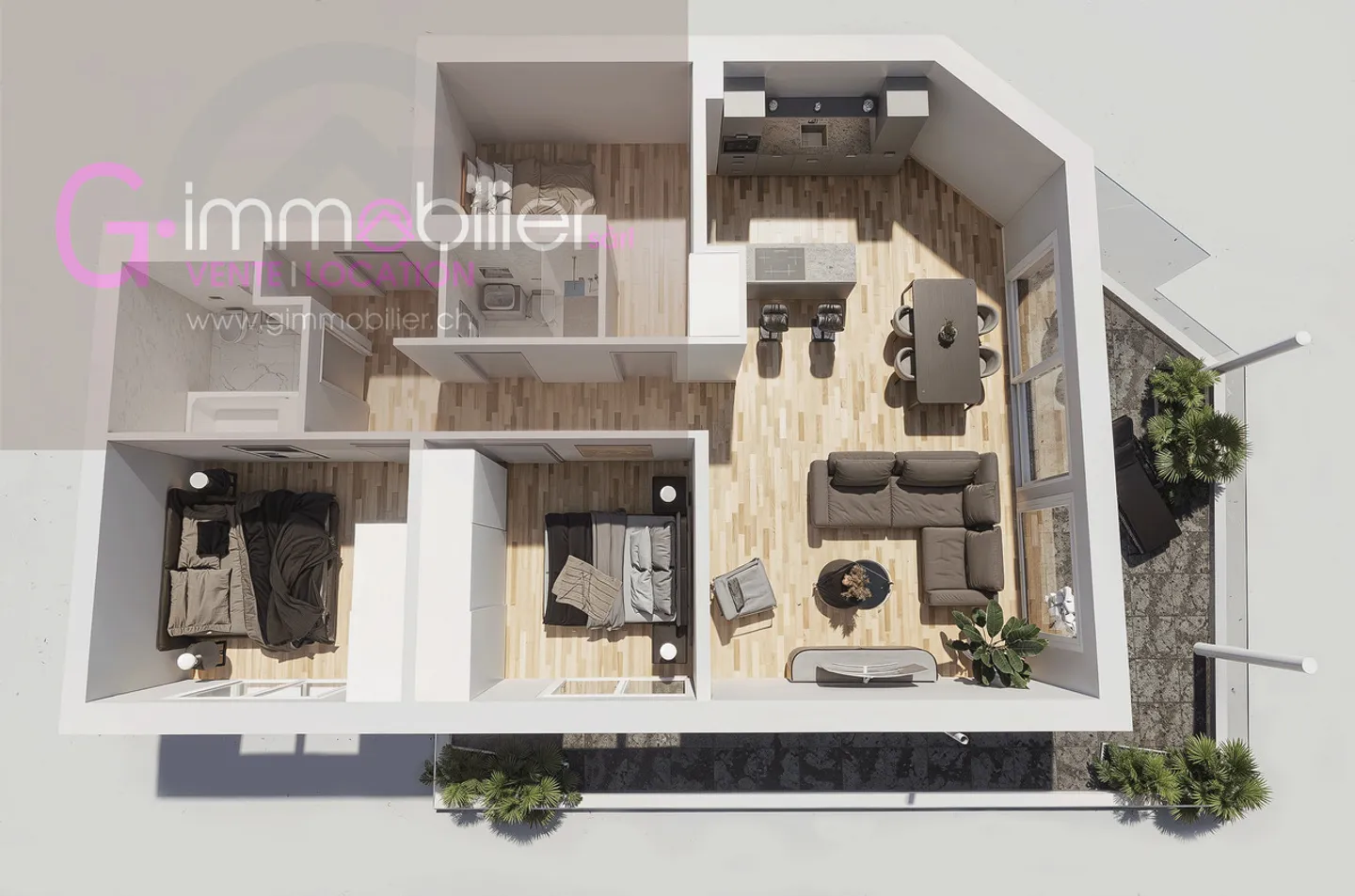 For sale in Monthey, 4.5 rooms with 121m2 on the 3rd floor - Photo 3 of 12