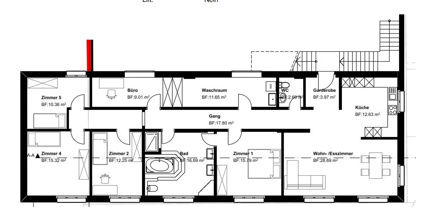 6.5 Zimmer-Wohnung - Foto 1 von 1