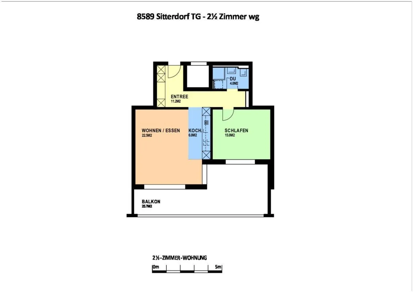 2 1/2 Room Apartment in Sitterdorf near Bischofszell - Photo 6 of 6