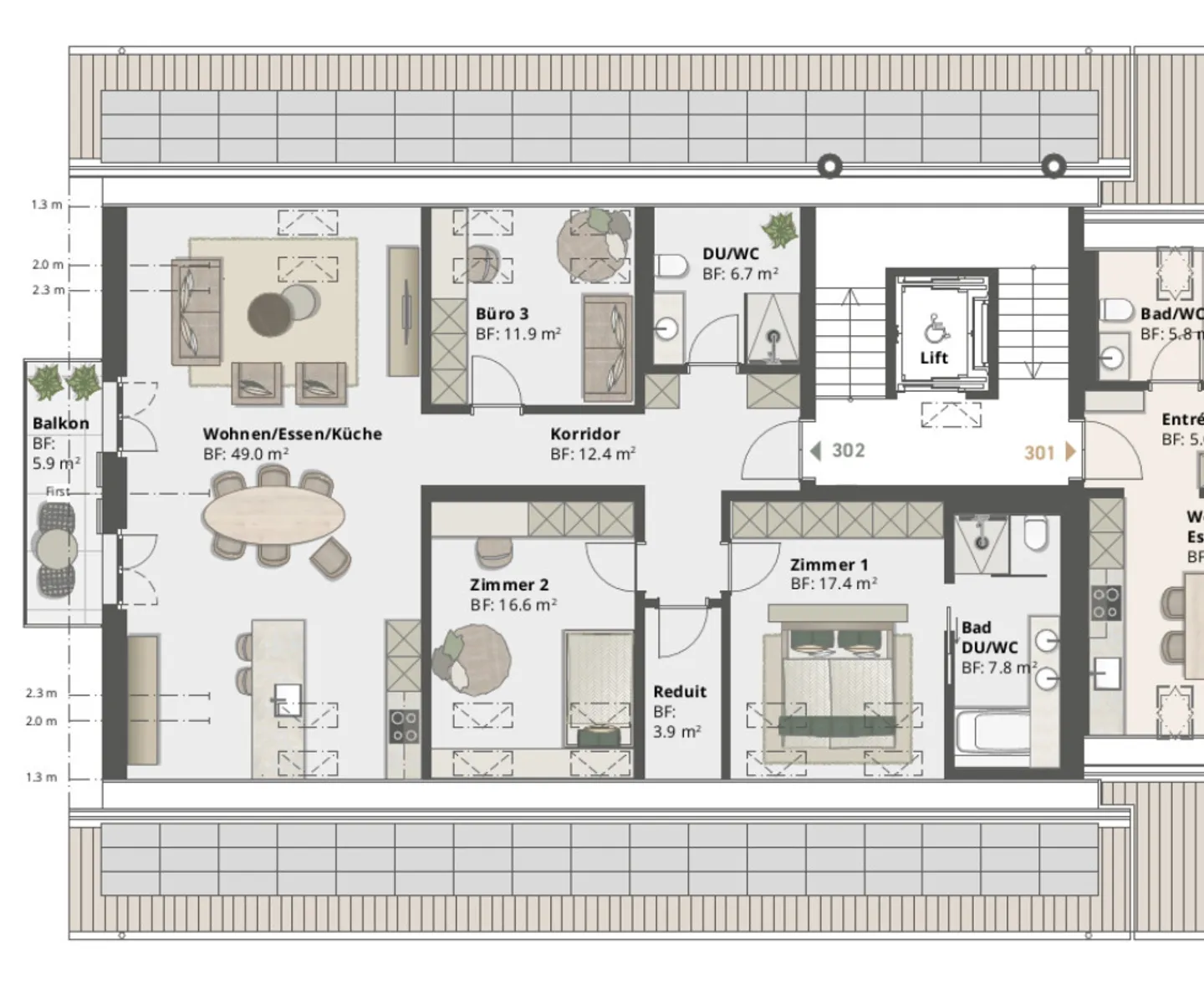 Moderne Wohnungen in der Natur - Foto 7 von 10
