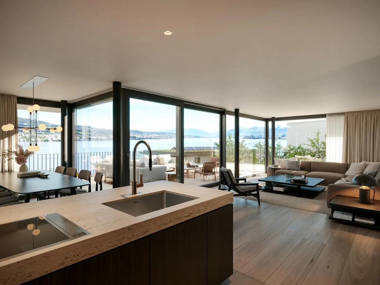 BELAIR Residences : Villa neuve avec belle vue sur le lac à Oberrieden - Photo 2 sur 4