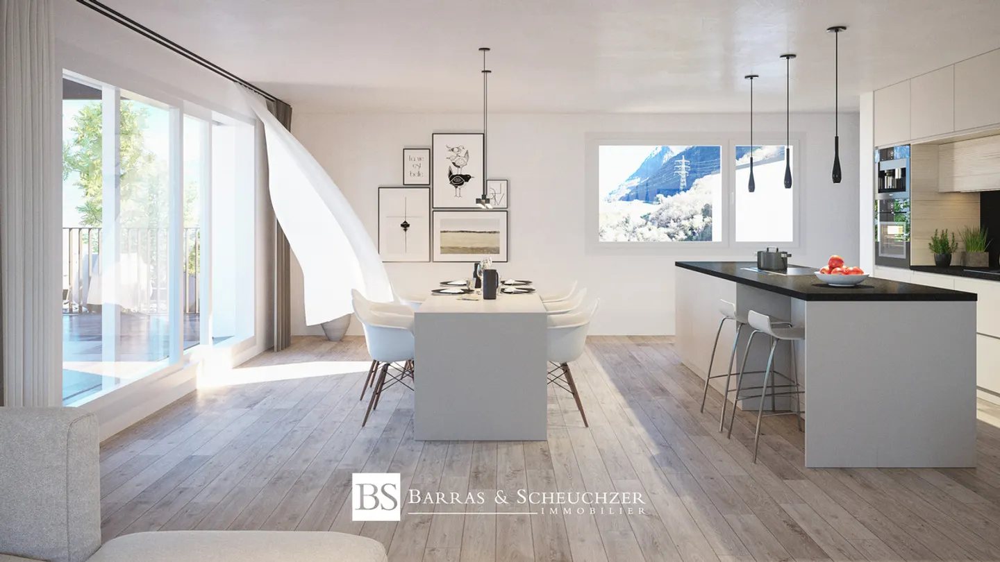 Appartement moderne 3.5 pièces à Chalais - Photo 5 sur 15
