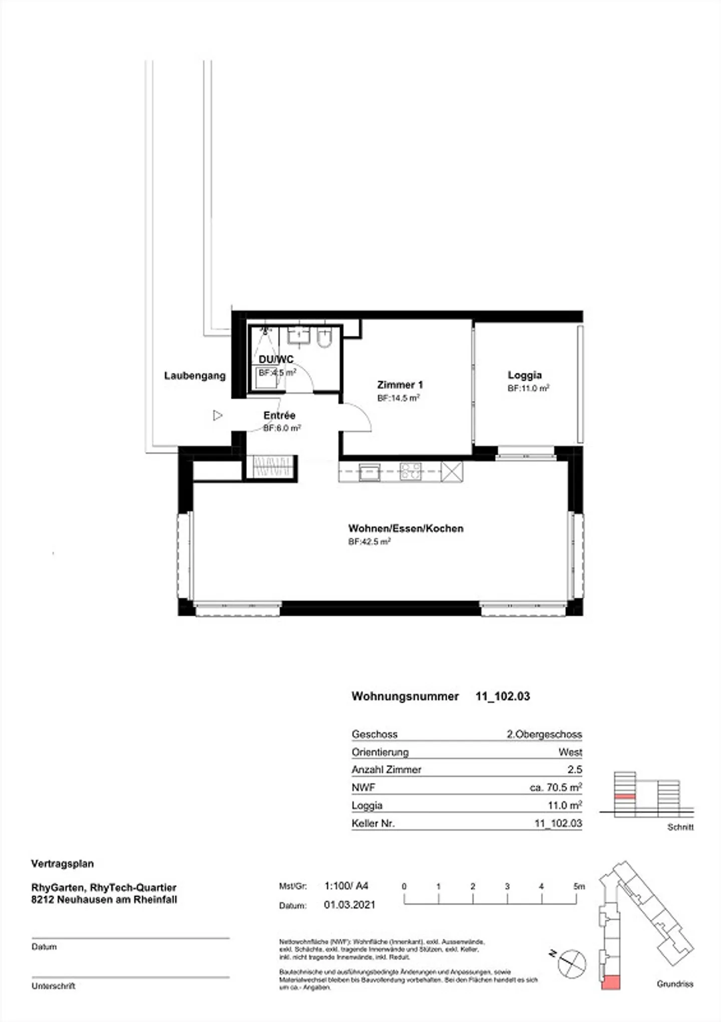 Modernes Apartment mit grosszügiger Loggia - Foto 9 von 10