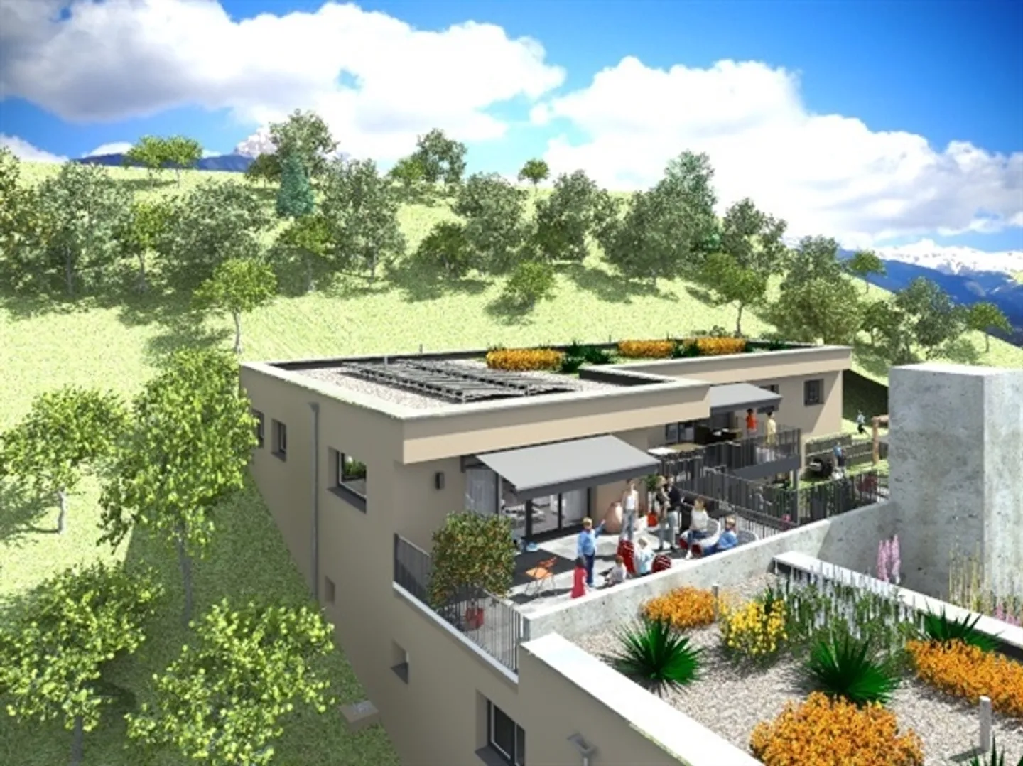 «9 Luxuswohnungen im Off-Plan mit herrlichem Blick auf das Rhônetal» - Photo 2 sur 7