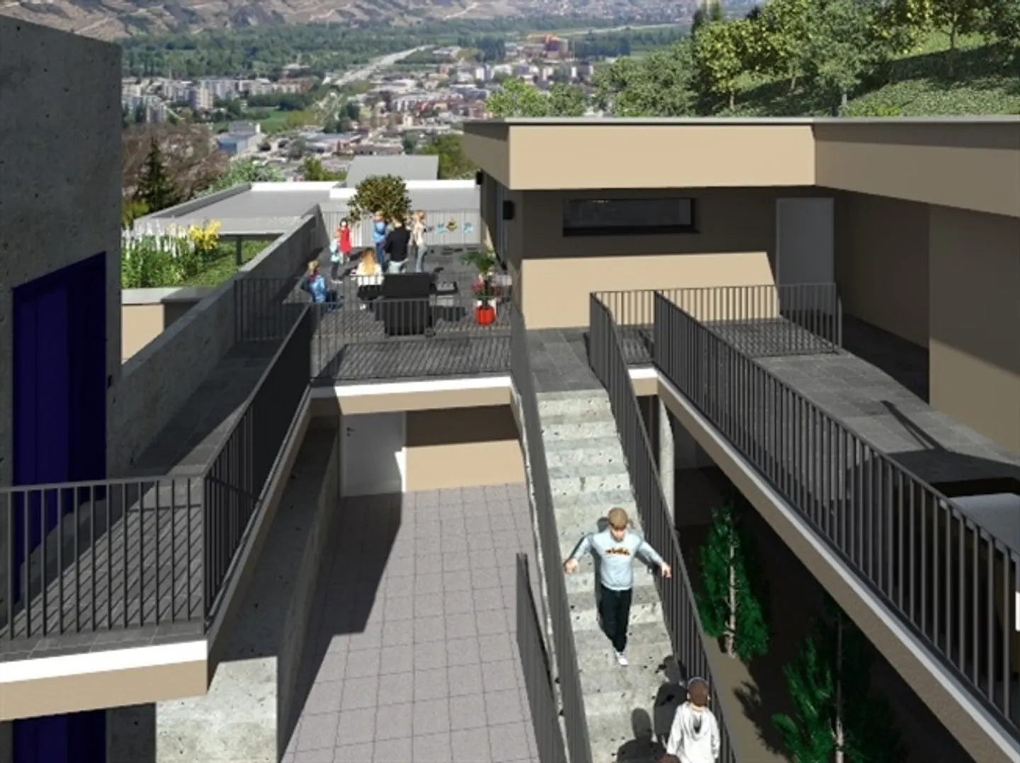 «9 Luxuswohnungen im Off-Plan mit herrlichem Blick auf das Rhônetal» - Photo 5 sur 7