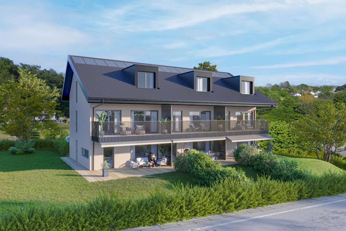 Drei prächtige neue Villen - Foto 1 von 4