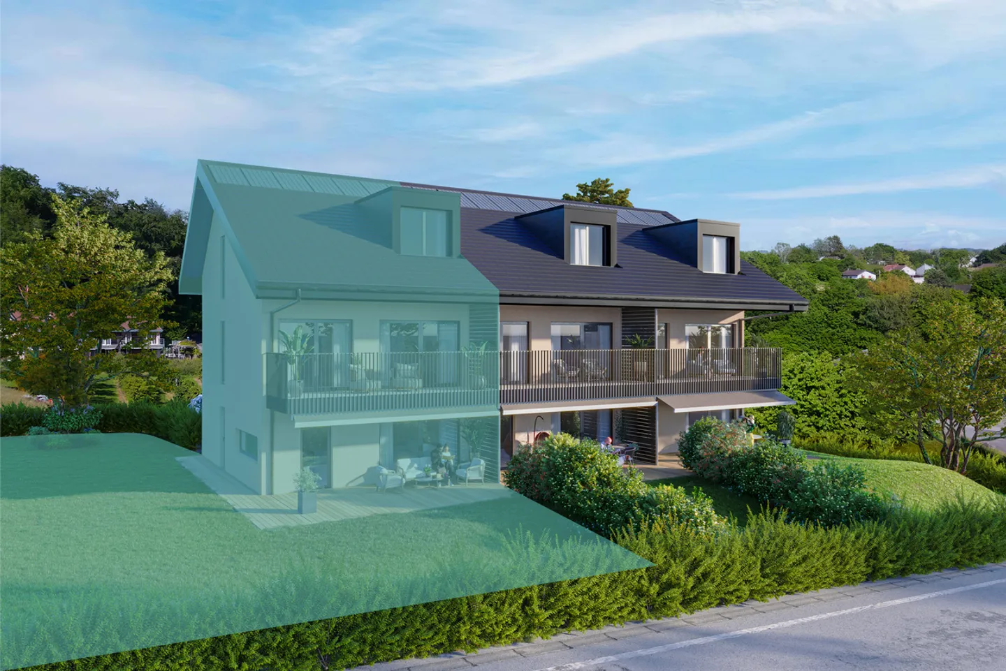 Drei prächtige neue Villen - Foto 4 von 4