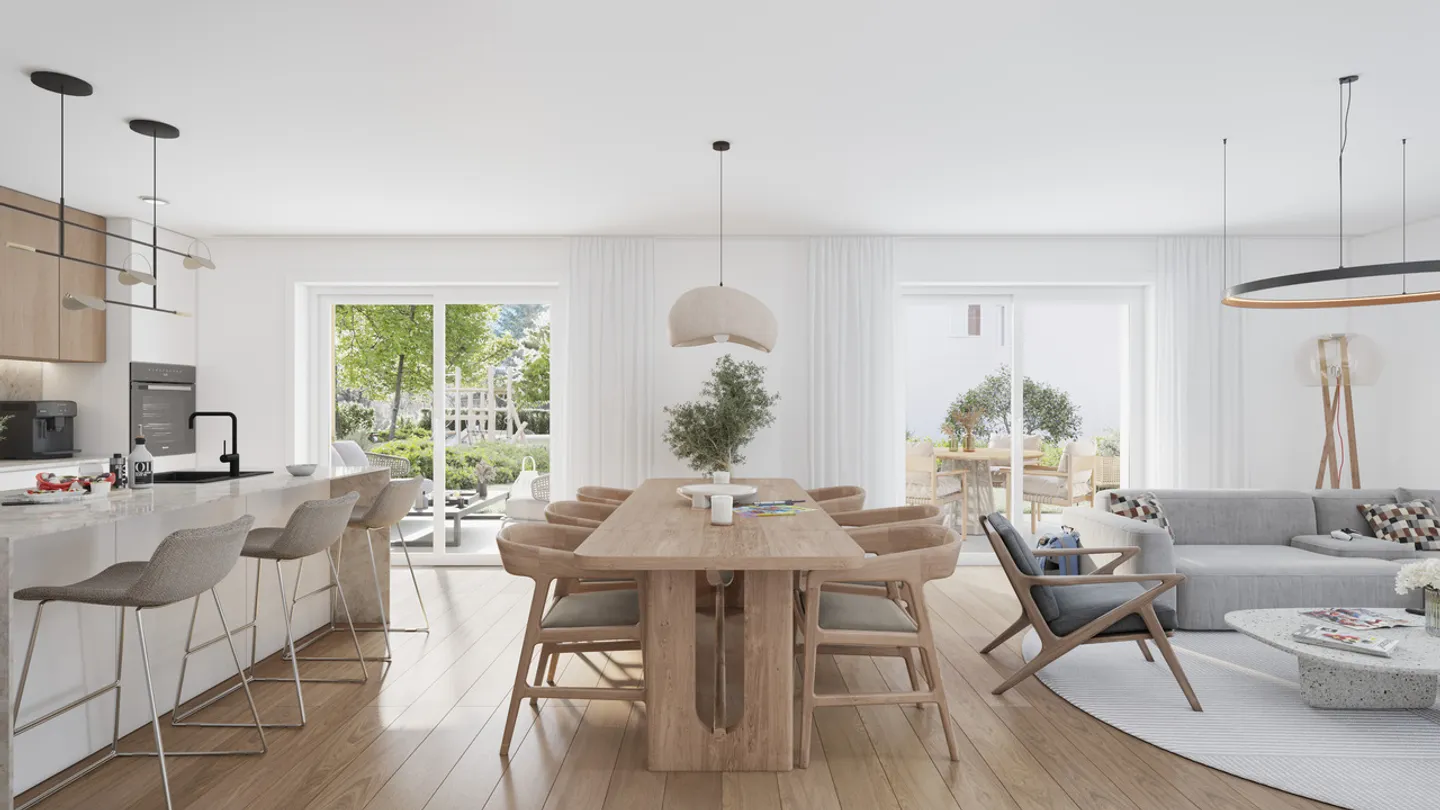 L'espace de vie qui vous correspond, dans cet appartement de 4,5 pièces au dernier étage - Photo 5 sur 6