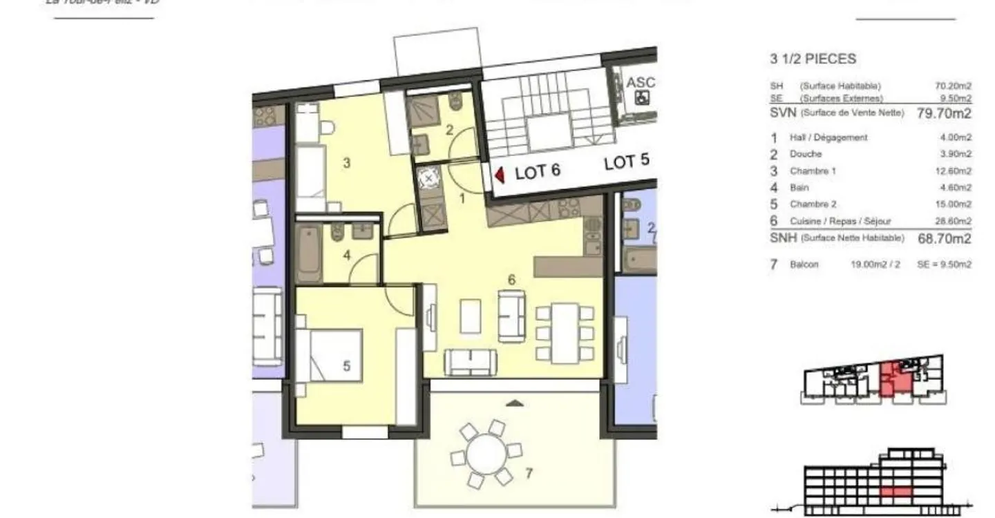 3.5-room apartment in La Tour-de-Peilz - Photo 9 of 12