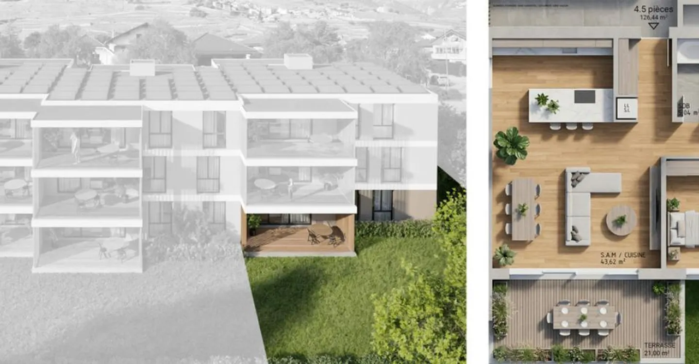 Appartement spacieux avec vue sur les Alpes - Photo 11 sur 11