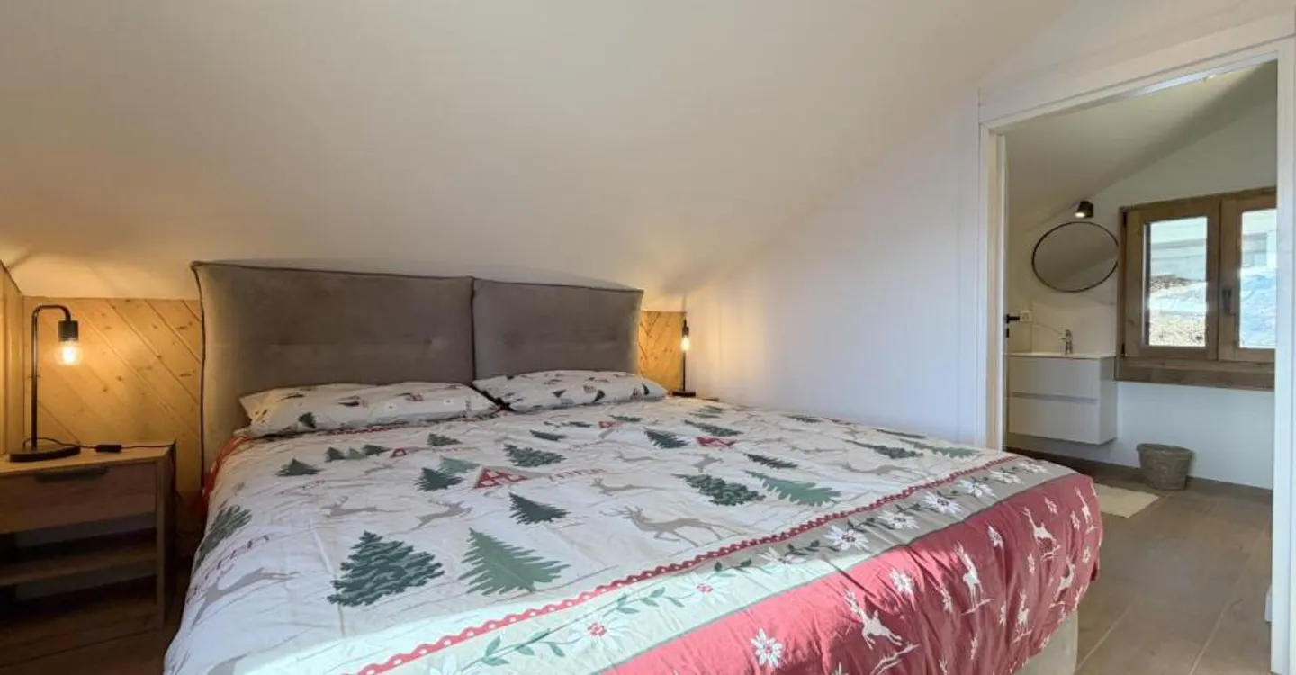 Chalet à Bluche : 2 appartements indépendants à louer avec vue exceptionnelle sur les Alpes valaisannes - Photo 8 of 12