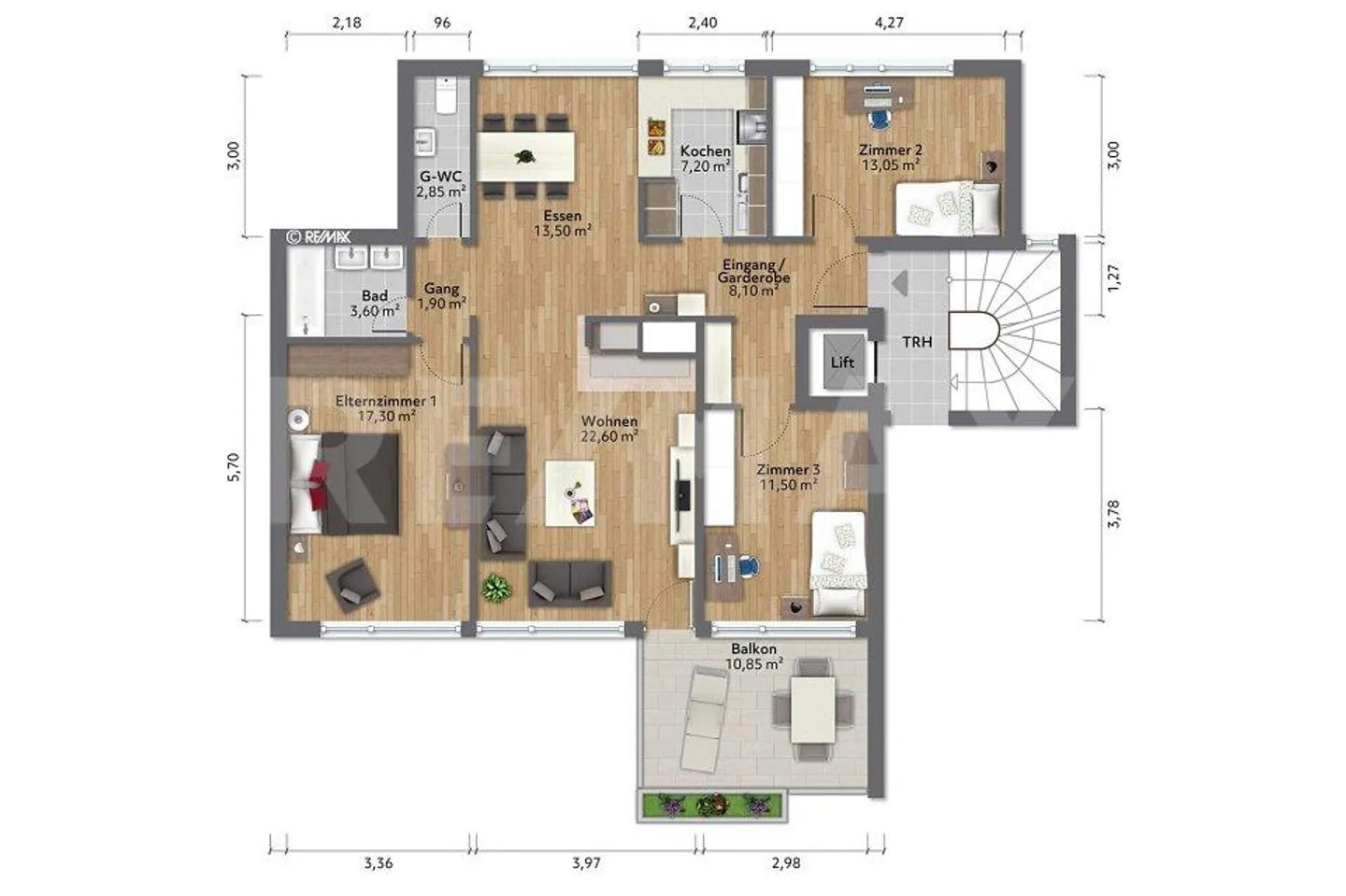 VERY BRIGHT 4 ½-ROOM APARTMENT ON THE THIRD FLOOR - Photo 12 of 12