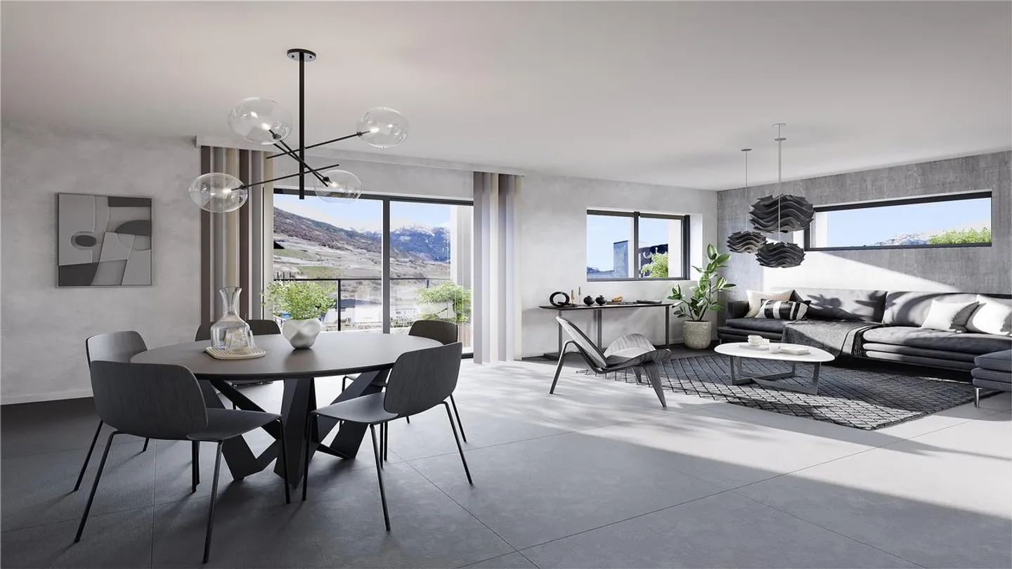 MAGNIFICENT 2.5 ROOM APARTMENT IN SALQUENEN - Photo 1 of 5