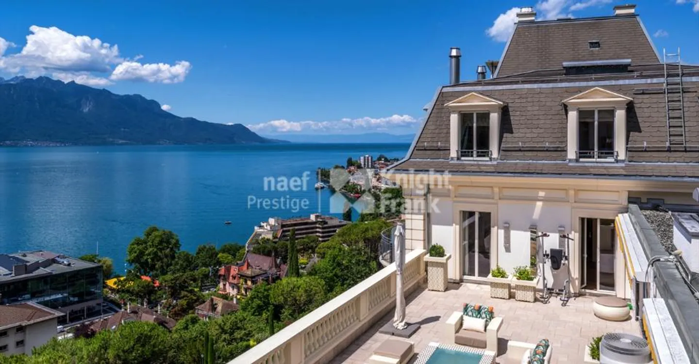 Unique! Penthouse apartment of 8.5 rooms with an exceptional view for sale in the heart of Montreux - Photo 12 of 12