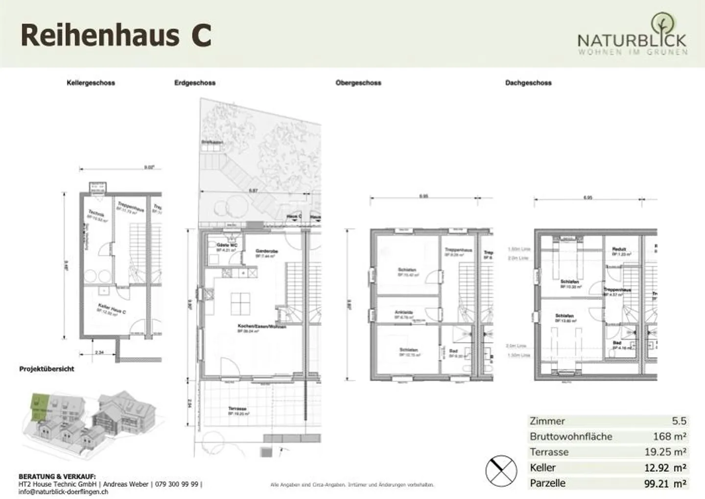 Modern 5.5-room terraced house in the quiet village center of Dörflingen - Photo 8 of 8