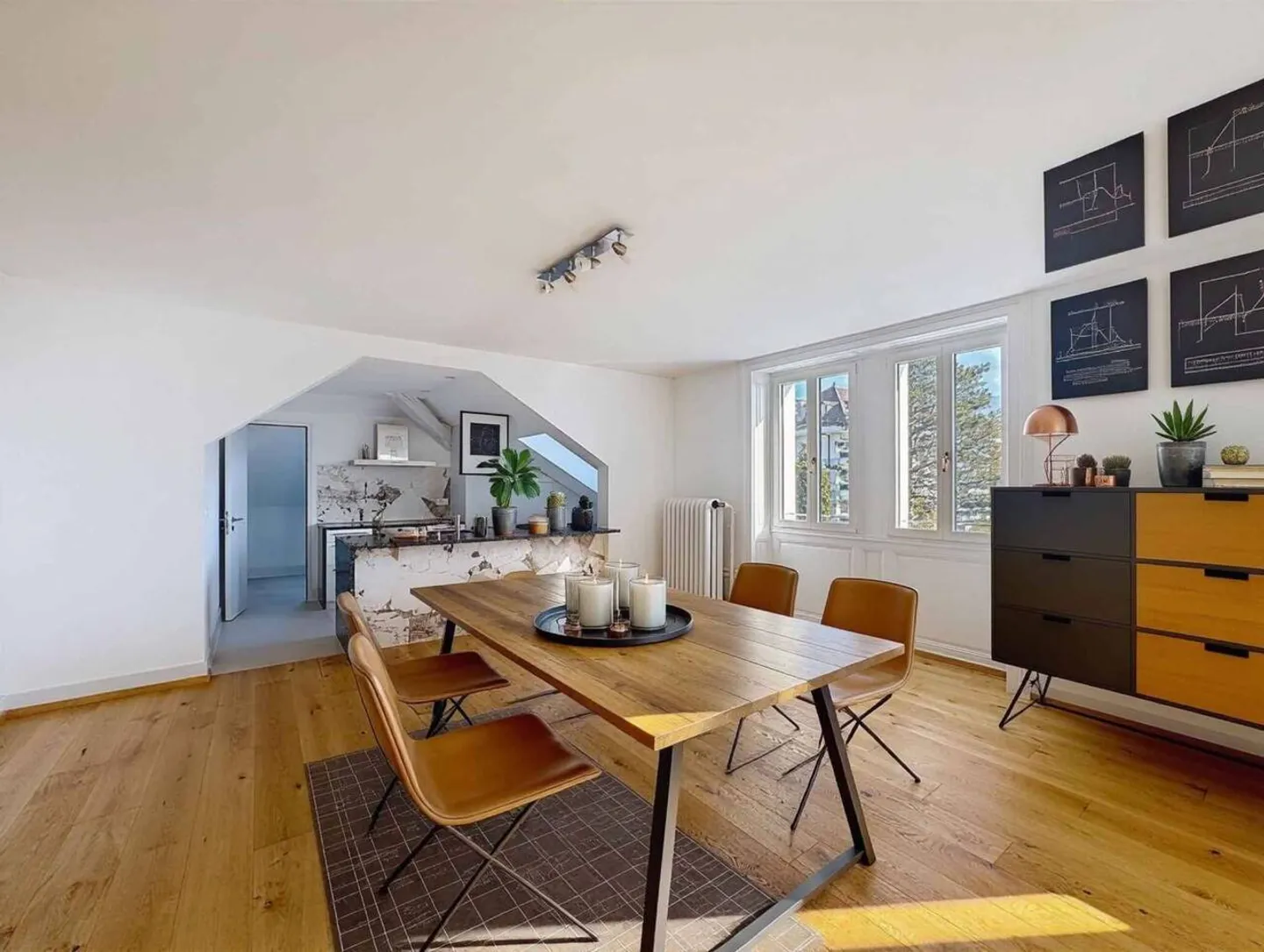 Beautiful 3.5-room apartment of 130 m2 living space - Top floor - Photo 5 of 13