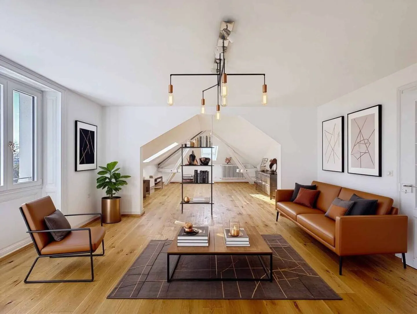 Beautiful 3.5-room apartment of 130 m2 living space - Top floor - Photo 1 of 13