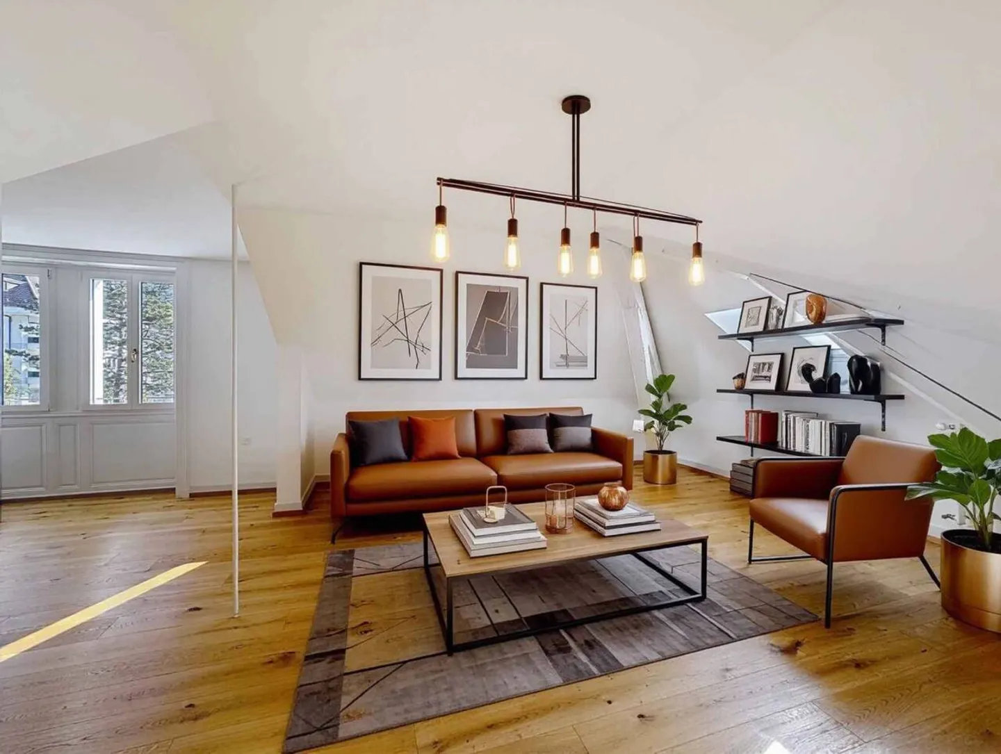 Beautiful 3.5-room apartment of 130 m2 living space - Top floor - Photo 3 of 13