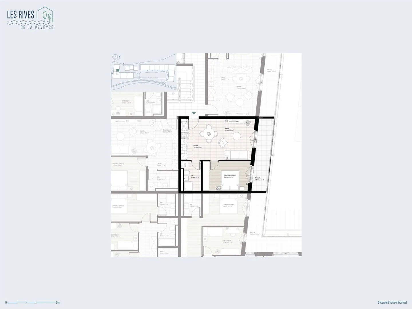 Neues 2,5-Zimmer-Apartment mit Balkon – Les Rives de la Veveyse - Foto 10 von 12