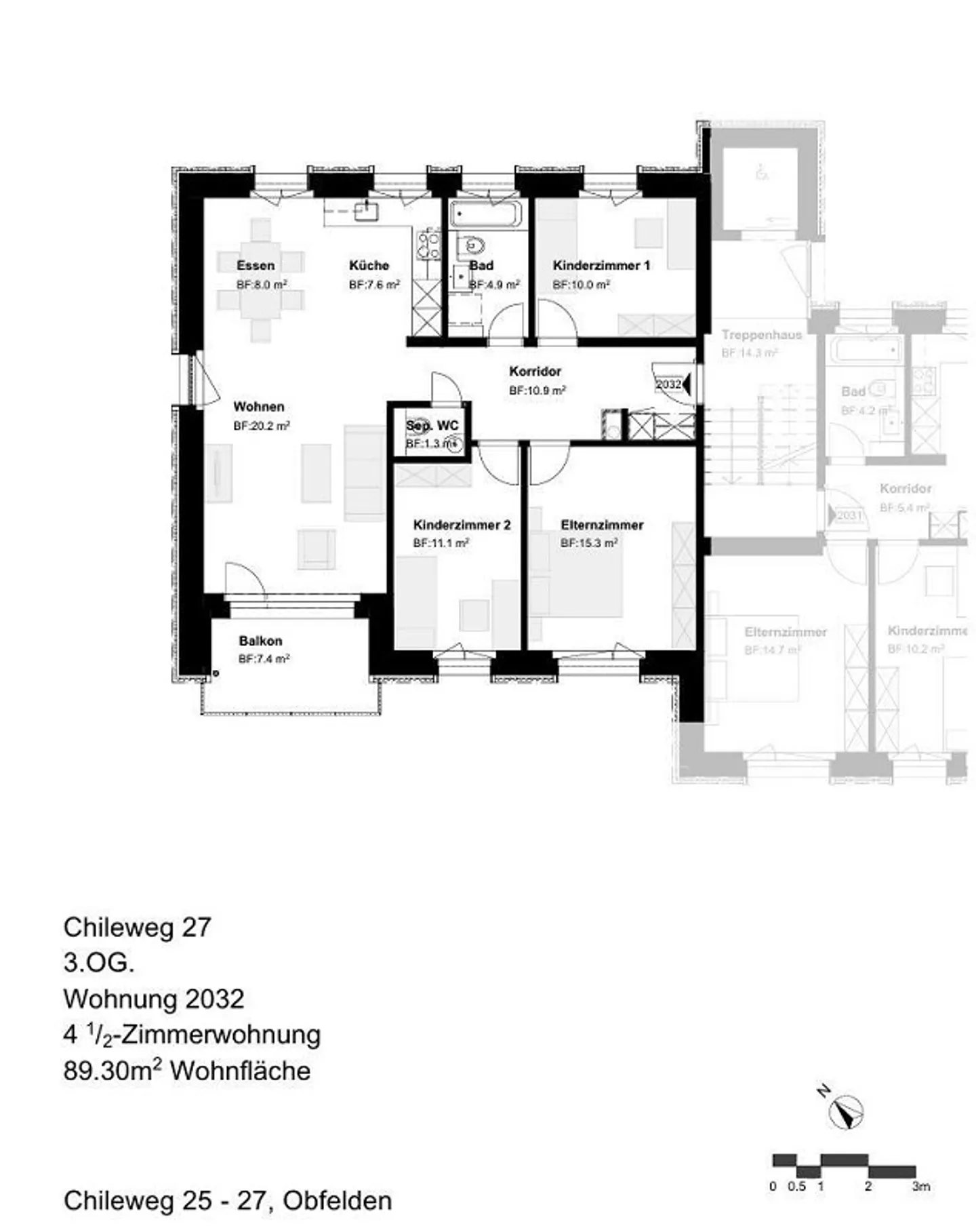 Appartamento 4.5 stanze in affitto a Obfelden! - Foto 7 di 8