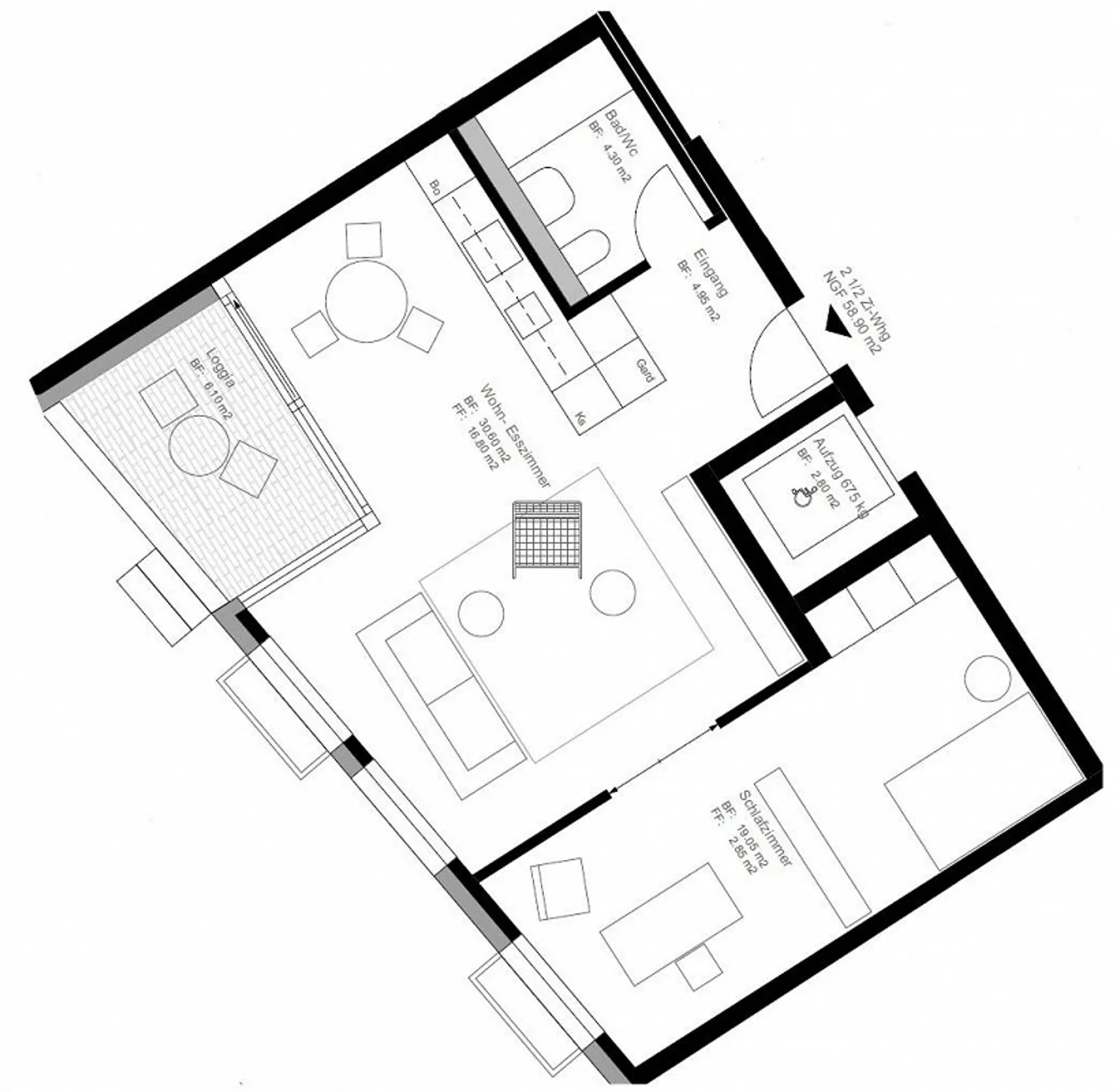 appartamento moderno con stanze luminose - Foto 8 di 10