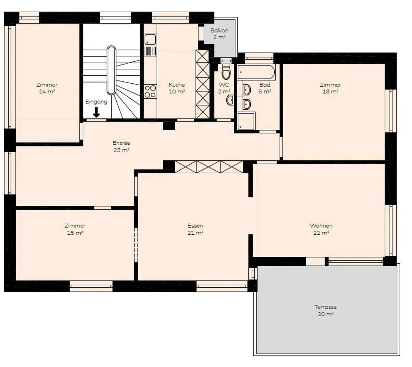 Appartement élégant près du centre-ville avec vue fantastique - Photo 9 sur 9