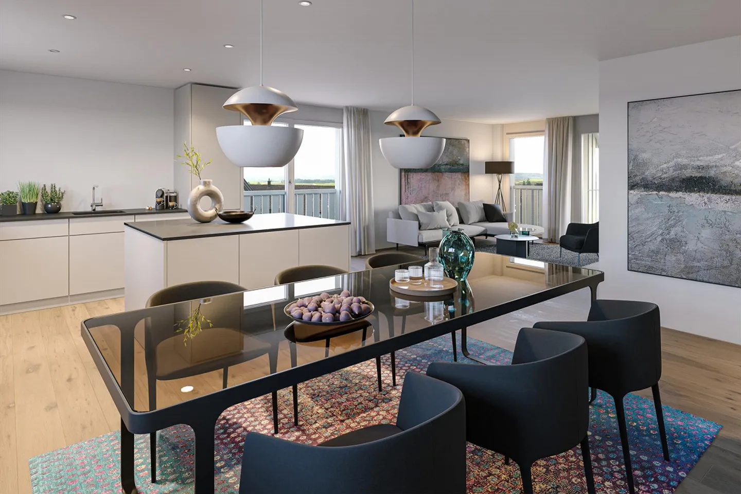 Appartamento moderno di 3.5 locali con balcone a Dörflingen - Foto 2 di 7