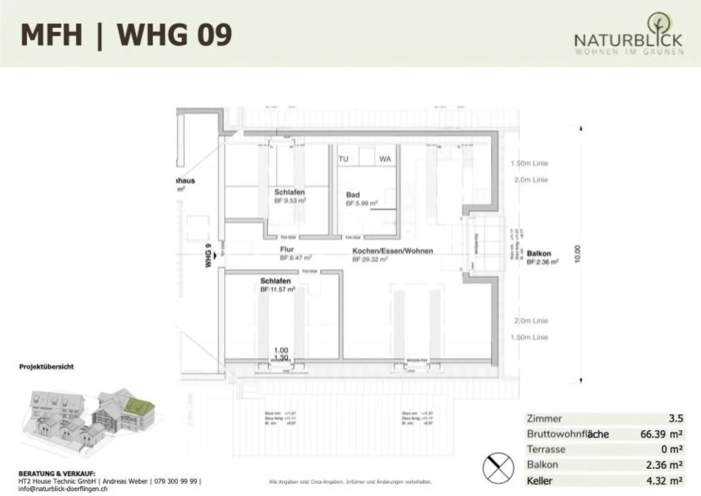 Appartamento moderno di 3.5 locali con balcone a Dörflingen - Foto 7 di 7