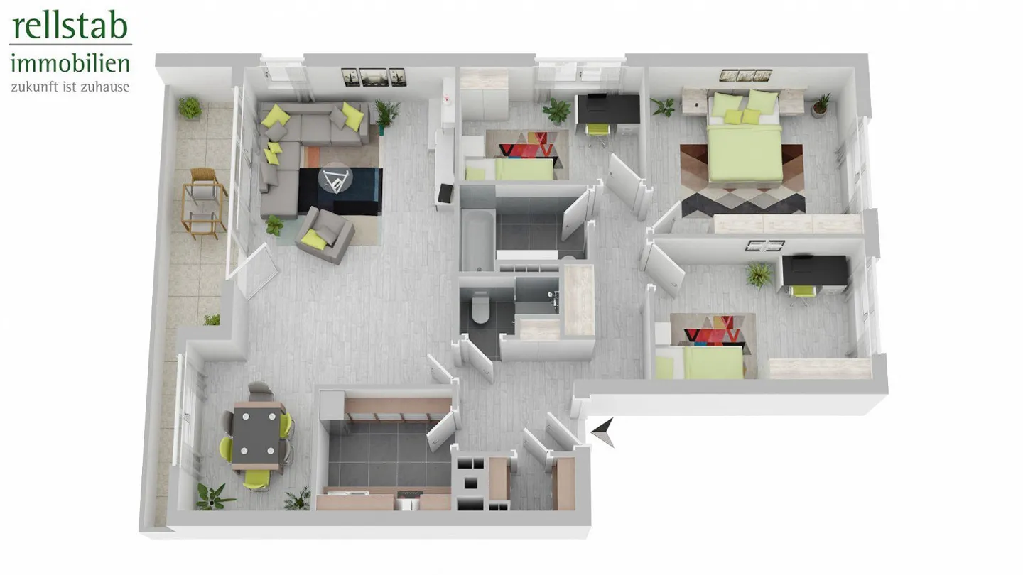 Charmante Wohnung mit Balkon - Foto 14 von 14