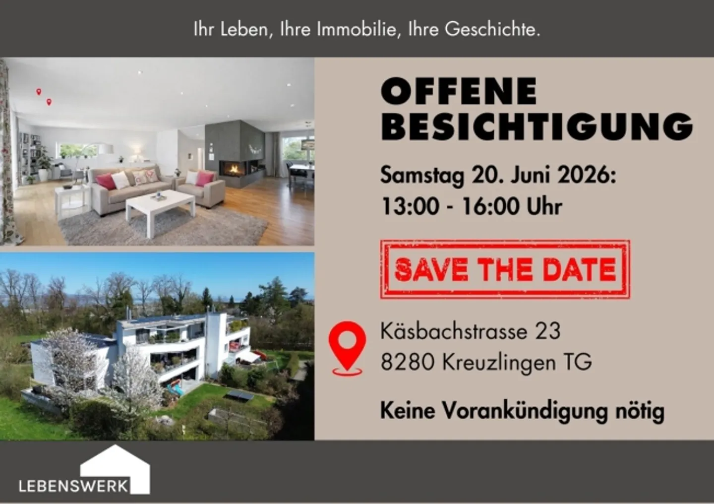 Open Viewing | 20.06.2026 Light. Space. Quality of Life., Kreuz - Photo 1 of 1