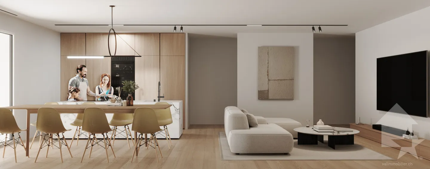 3.5 Room Apartment - Aproz (Nendaz) - Photo 3 of 7