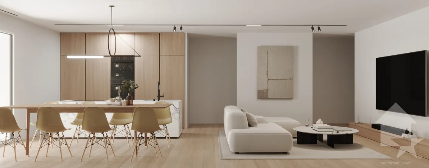 3.5 Room Apartment - Aproz (Nendaz) - Photo 6 of 7