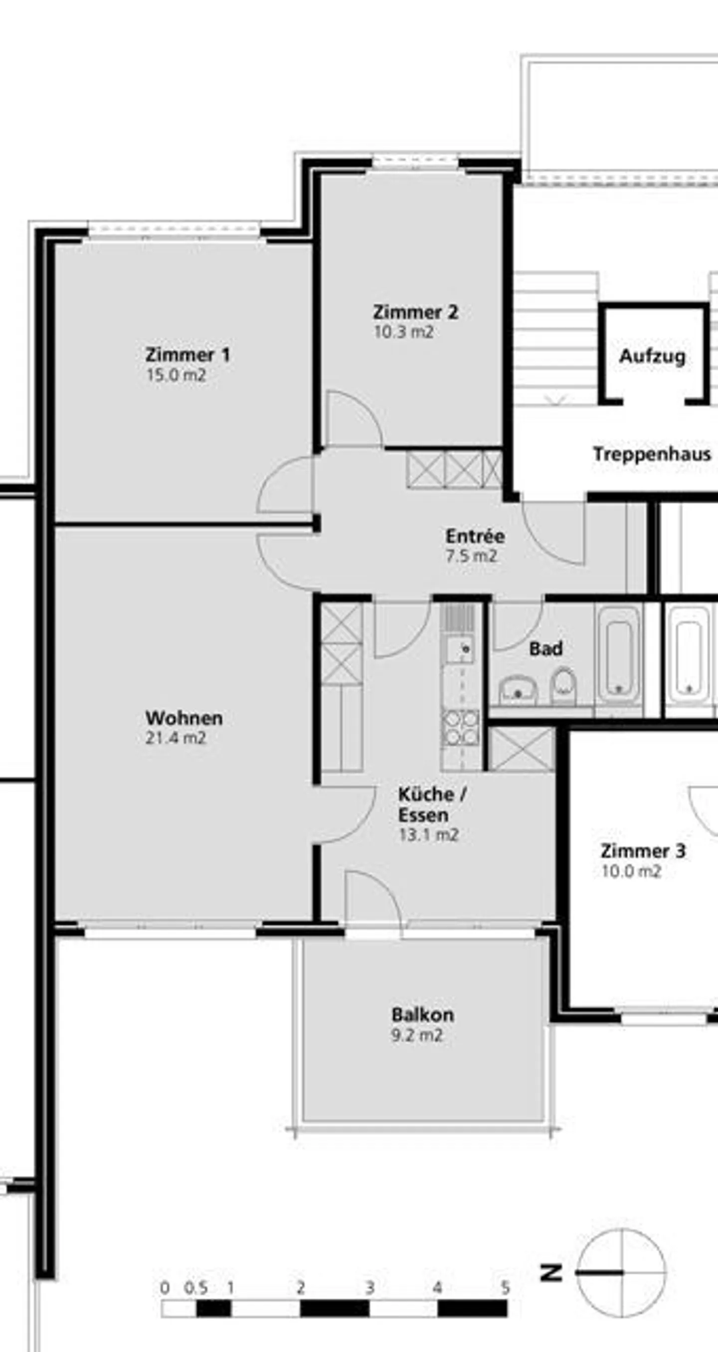 Rez-de-chaussée avec grand balcon - Photo 6 sur 6