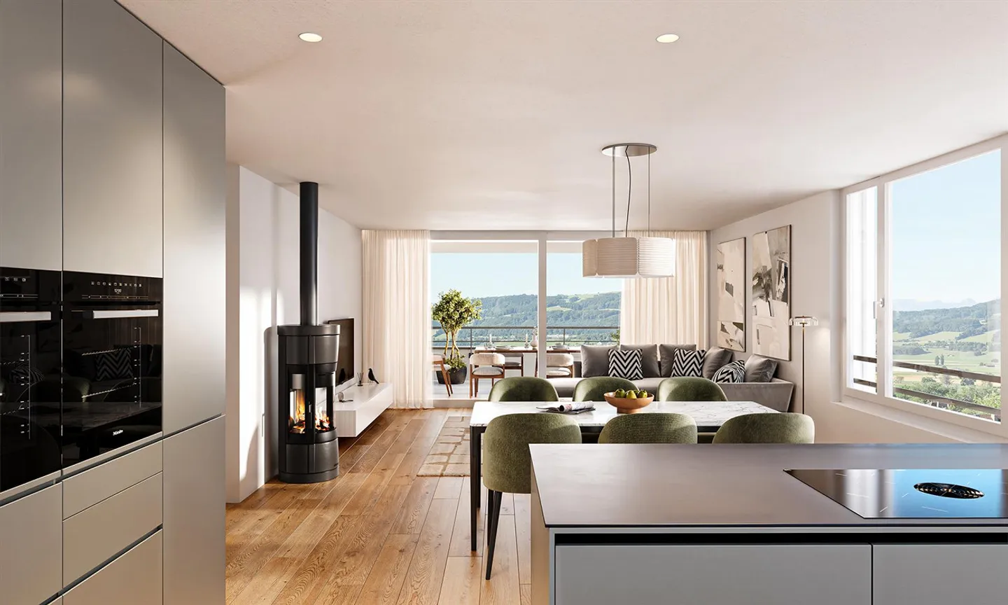 Appartement en attique de 3,5 pièces - Photo 8 sur 8