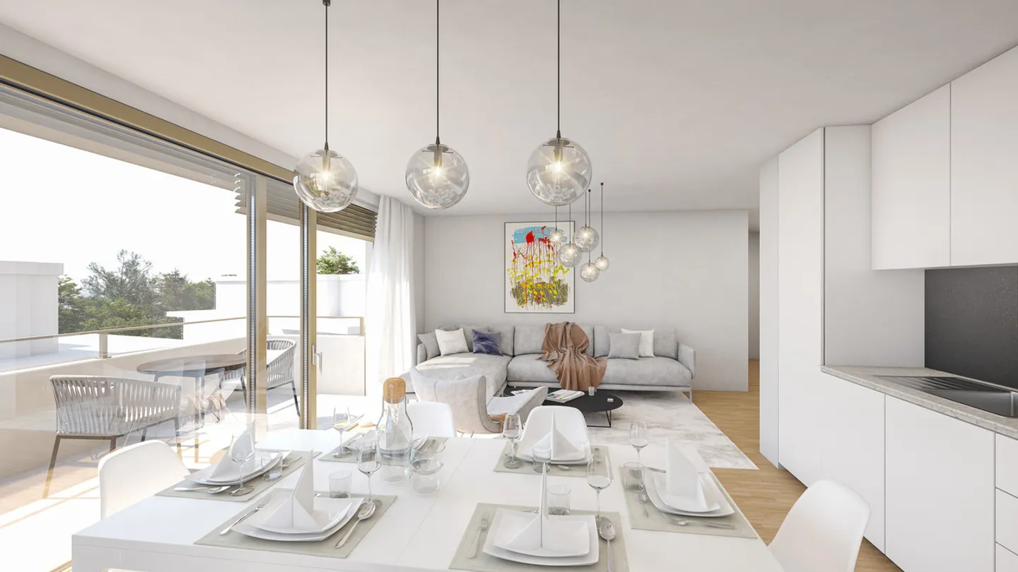 3.5 rooms with balcony, view, on plans / Lot 35 - Photo 4 of 8