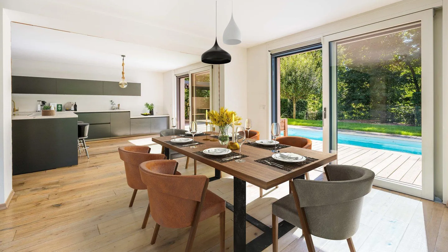 Villa mit Pool und Seeblick - Foto 4 von 8