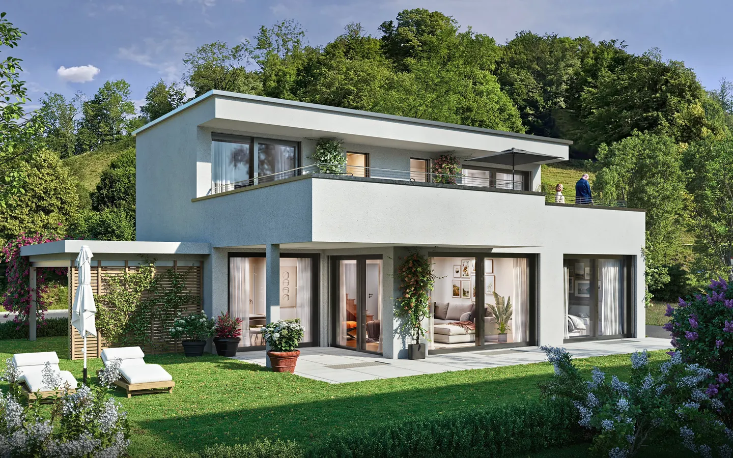 Casa familiare moderna con terrazza - Foto 2 di 7