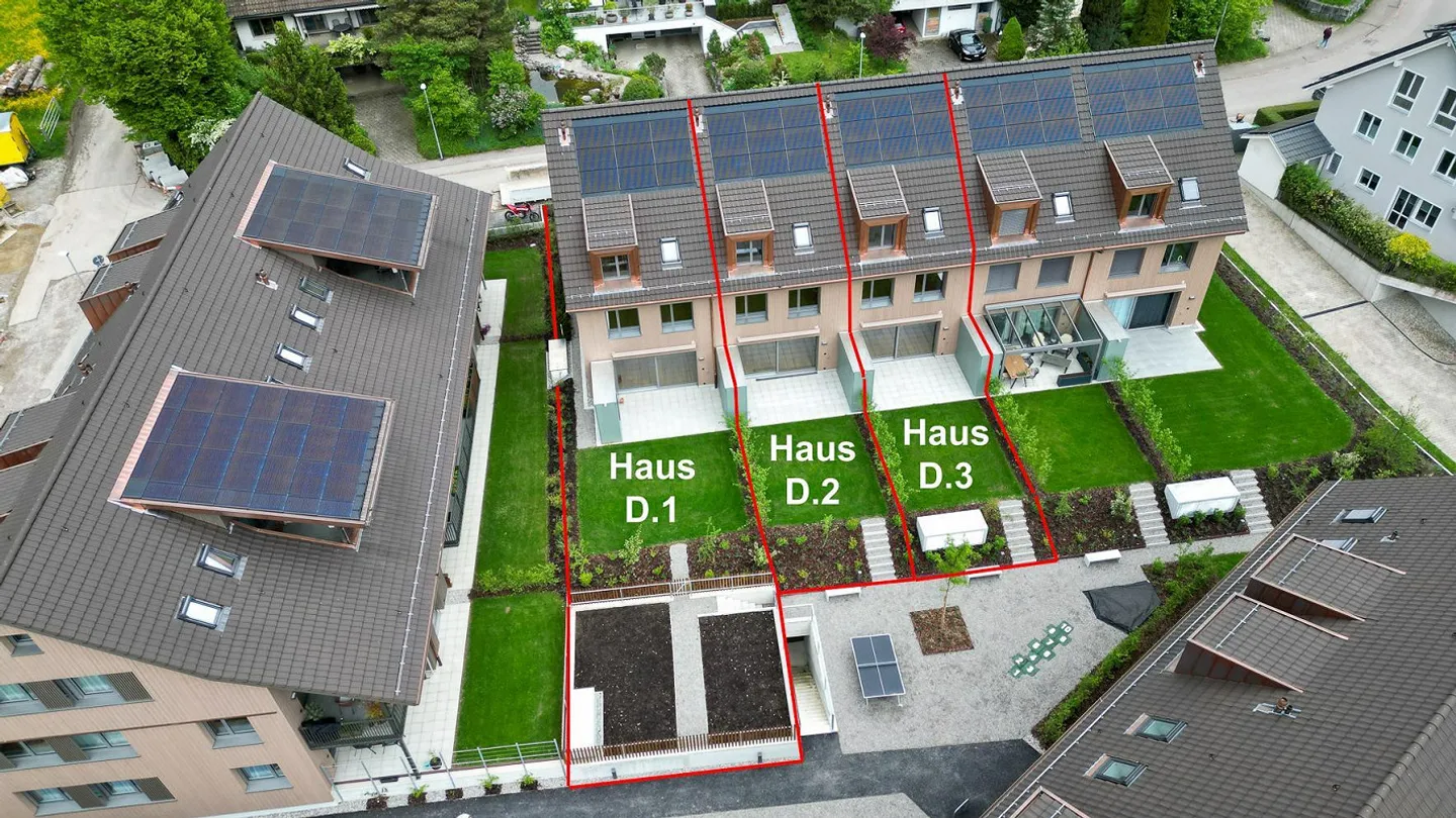 Nuova costruzione: le ultime 2 case ecologiche in legno climatico 6 ½ nel verde - Foto 1 di 12
