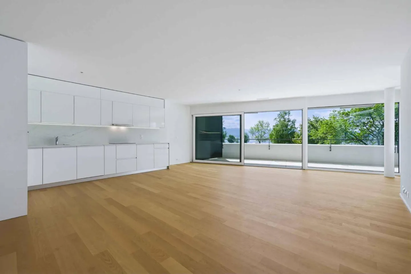Neues 3,5-Zimmer-Apartment mit zwei Balkonen - Blick auf den Genfersee - Foto 1 von 5