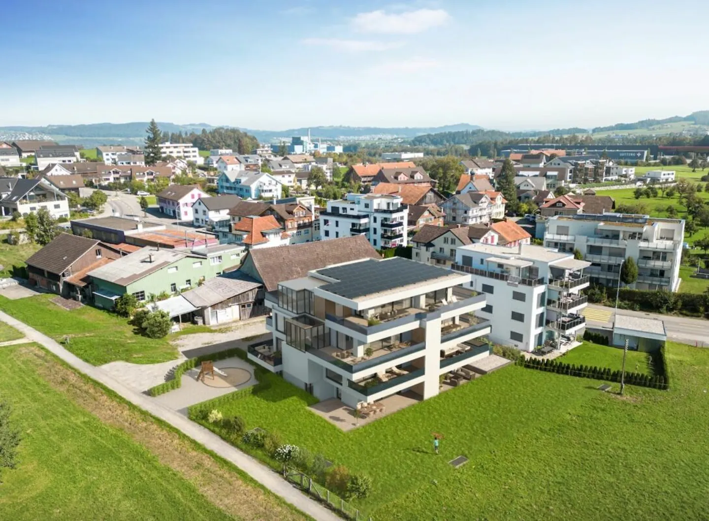 Appartement moderne de 2,5 pièces dans le nouveau bâtiment à Bazenheid - Photo 1 sur 7