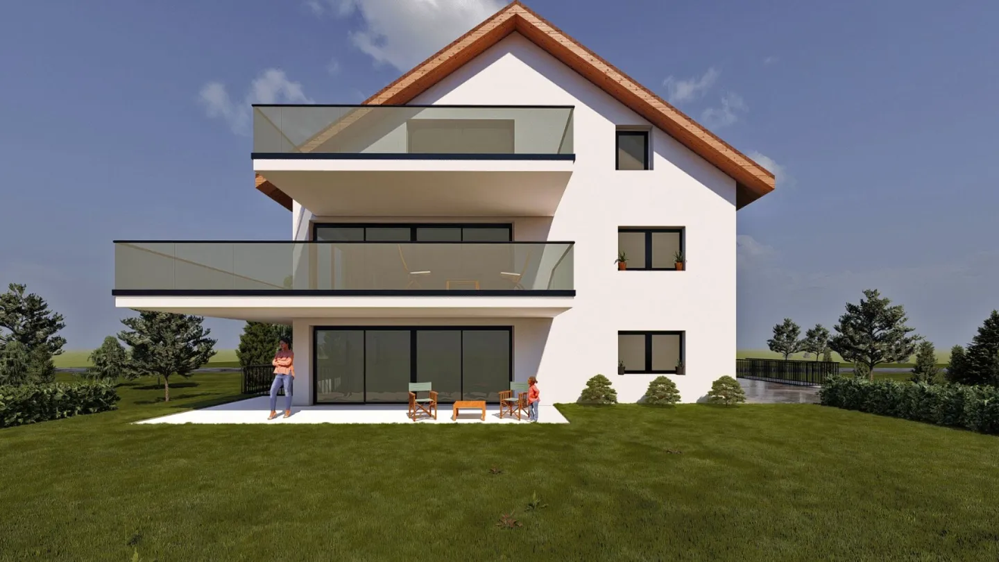 Terreno attraente con progetto e permesso di costruzione a Meinisberg - Foto 5 di 6