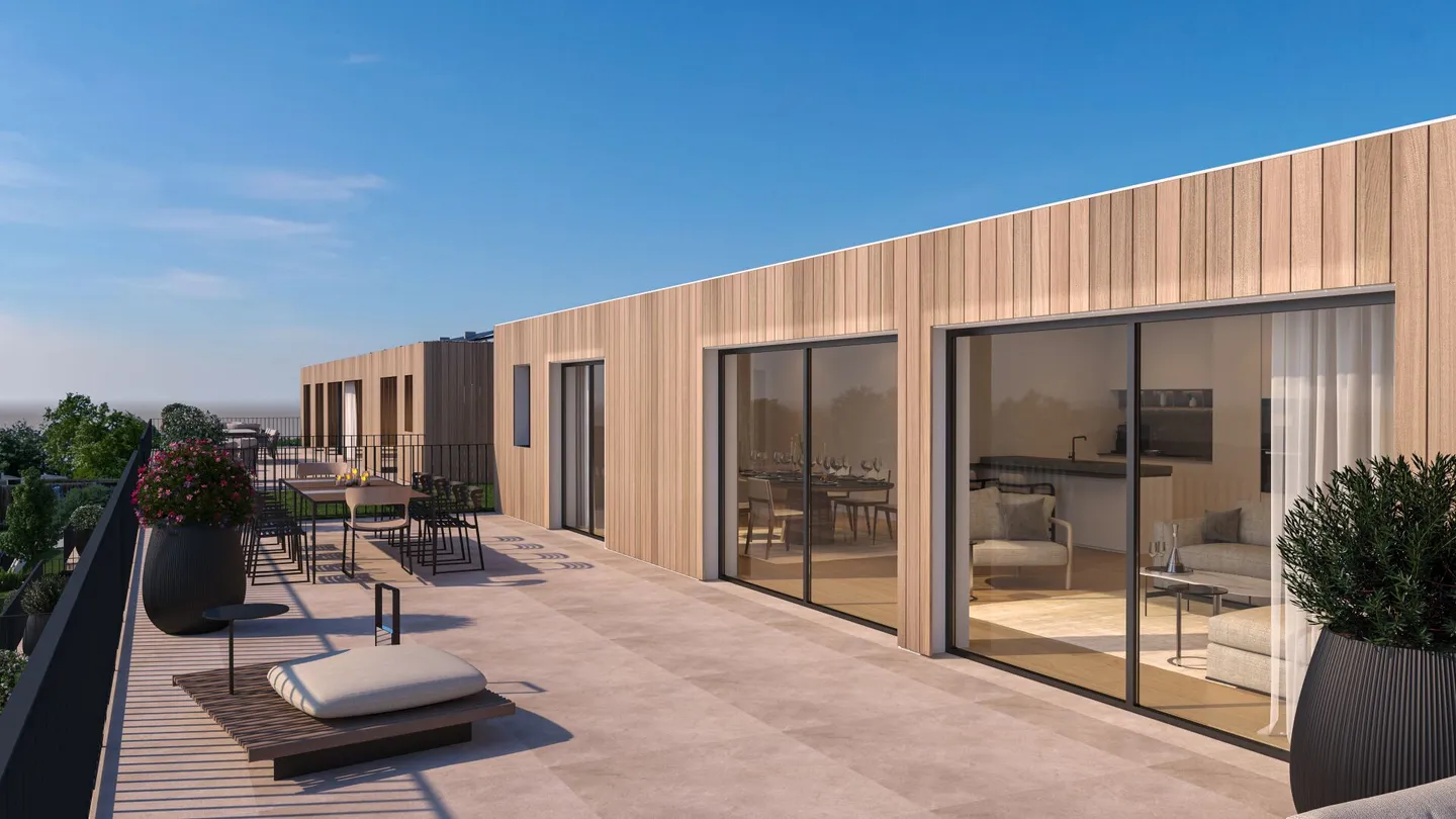 Il cielo è il limite: nuovo appartamento attico con camera matrimoniale e terrazza di 79 m² - Foto 1 di 24