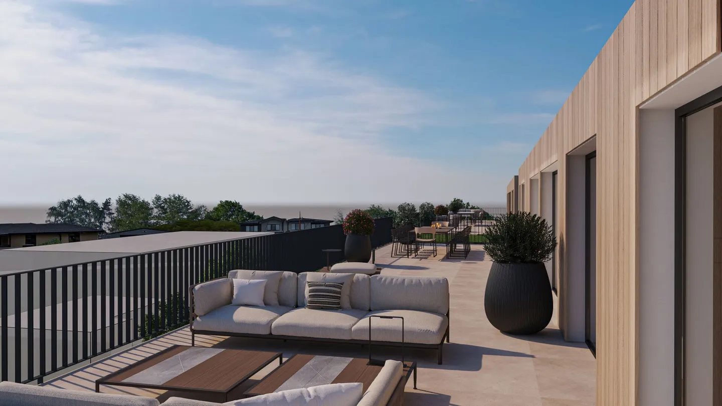 Il cielo è il limite: nuovo appartamento attico con camera matrimoniale e terrazza di 79 m² - Foto 3 di 24