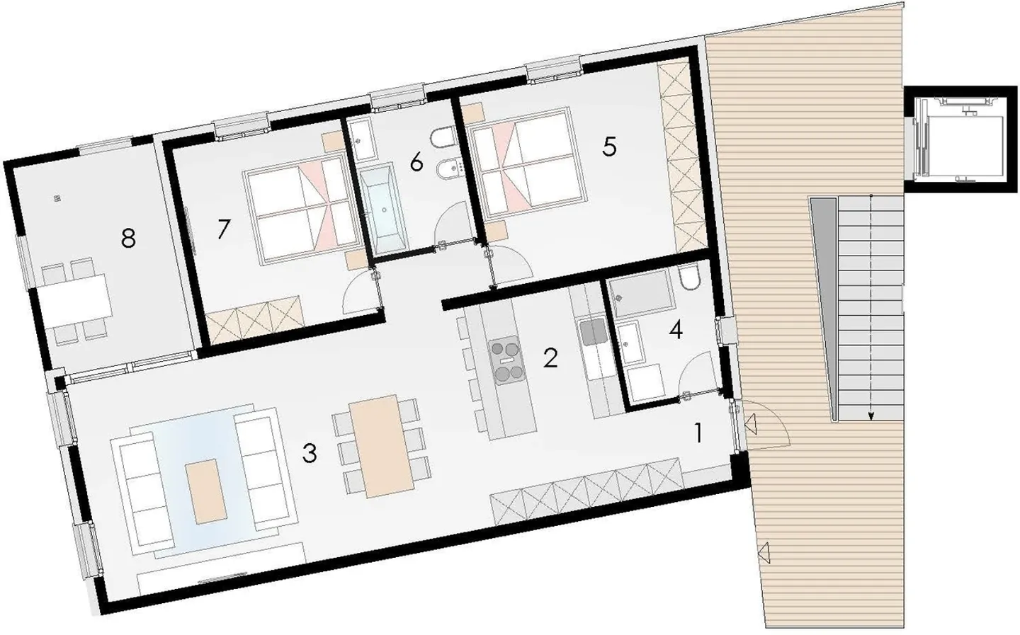 Fascinating Attic with New Construction in Biasca - Photo 6 of 7
